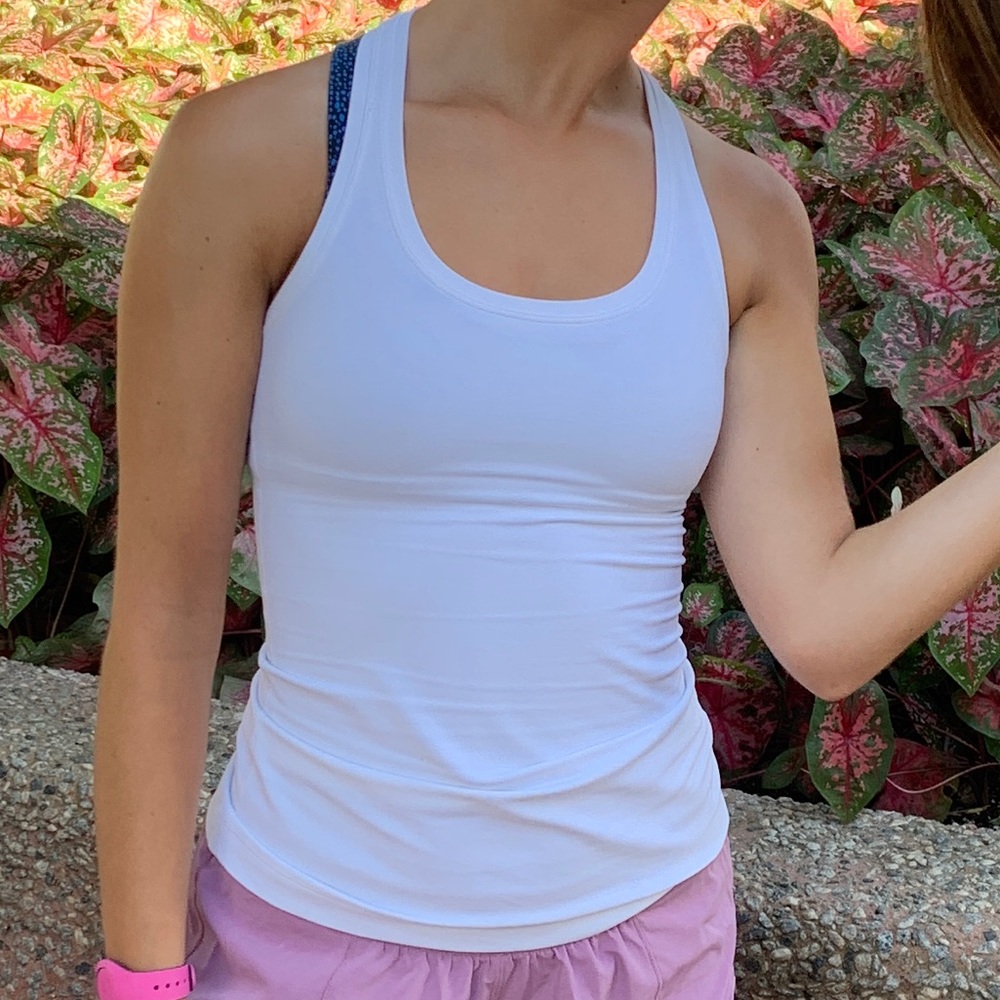 White Lulu Lemon Tank Top